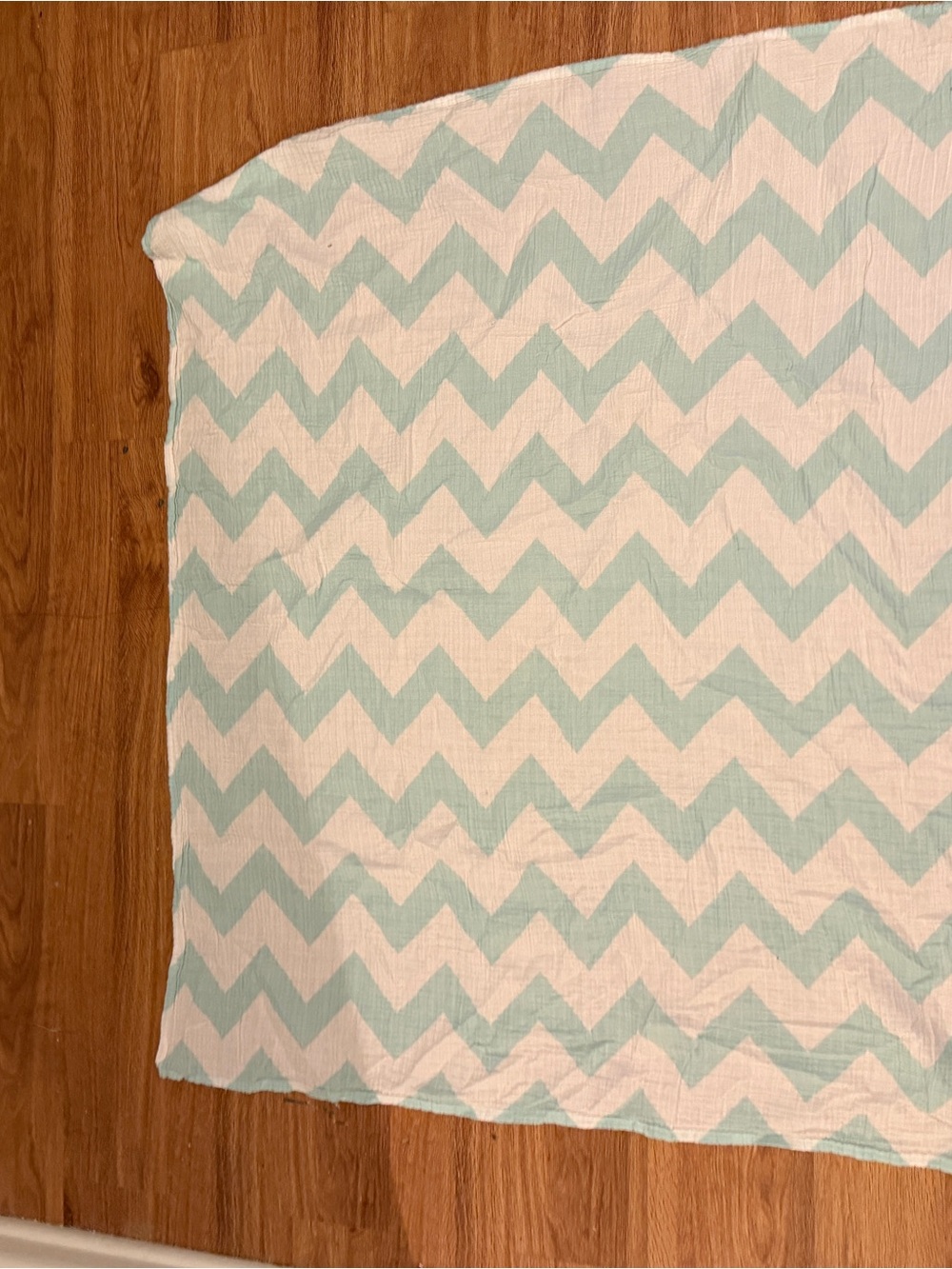 cloud island Aqua Chevron Cotton Throw